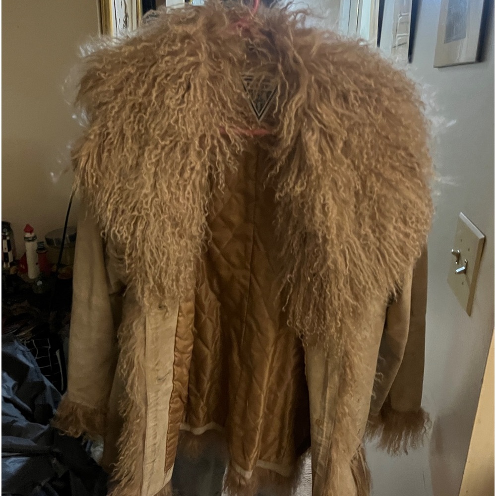 Marvin Richards Mongolian Lamb coat